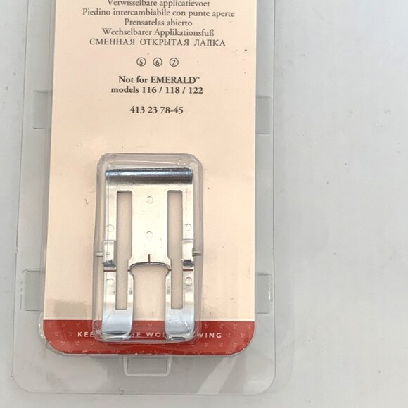 Husqvarna Viking Changeable Quilters Open Toe Foot 413237845 New Genuine - Picture 2 of 4